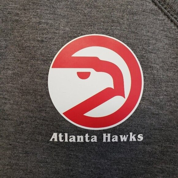 NBA Atlanta Hawks Womens Medium Drop Kick Jacket Touch by Alyssa Milano Grey - Picture 4 of 7